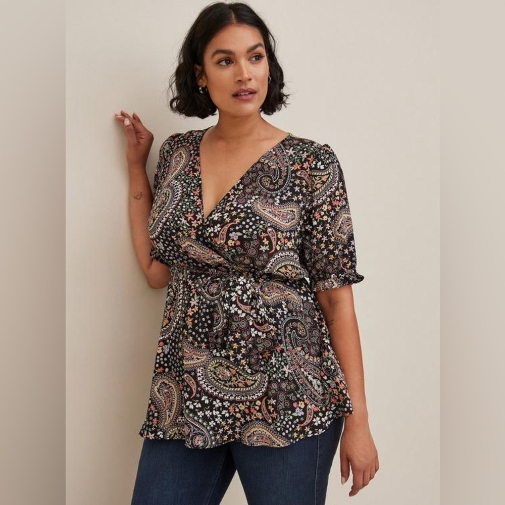 Georgette Puff Sleeve Blouse